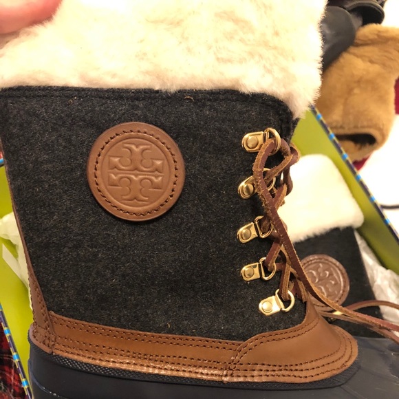 tory burch fur lined boots